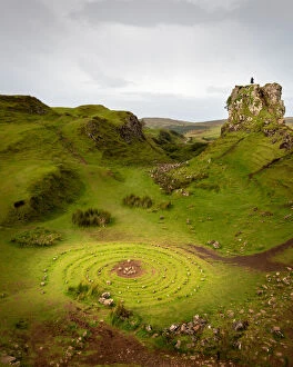 James Stone Nature Photography Collection: Stone Circle of Fairy Glen, isle of Skye