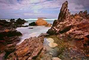 Country Region Prints: Stone Spires and The Sea