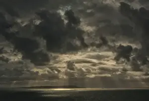 Kimmeridge Prints: Storm clouds at Kimmeridge