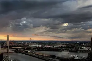 Yarra River Prints: Storm over docklands Melbourne