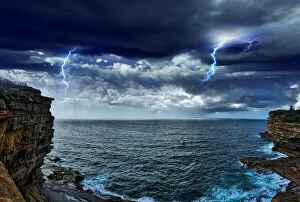 Lightning Strikes Collection: storm on Watsons Bay