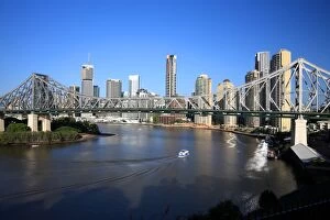 Story Bridge, Kangaroo Point, Brisbane Collection: Story Bridge, Brisbane, Queensland, Australia