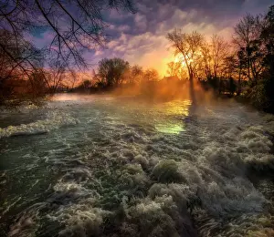 English Landscape And Panorama Views By Southern Lightscapes Prints: Stour River at Canford Magna, Dorset, England, UK
