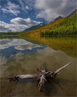 String lake during the Autumn season, a lovely small lake in the Grand Teton National Park, Wyoming, USA