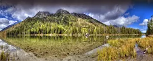 String lake during the Autumn season, a lovely small lake in the Grand Teton National Park, Wyoming, USA