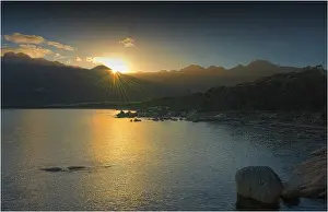 Strzelecki dawn, Flinders Island, part of the Furneaux group, eastern Bass Strait, Tasmania