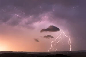 Lightning Strikes Collection: Summer Sunset Lightning