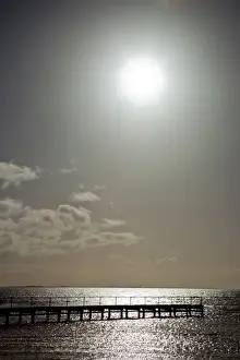 Sun shining on Coorong. South Australia