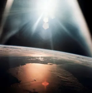 Lens Flare Prints: Sunlight In Space