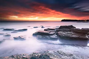 Yury Prokopenko Prints: Sunrise at Collaroy headland