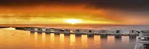 sunrise at ocean baths newcastle