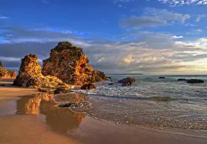 Photo Art Prints: Sunrise on rock