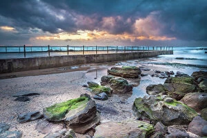 Ann Clarke Collection: Sunrise over the rock pool