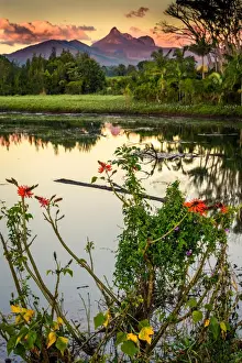Sunrise at Tweed River and Mount Warning