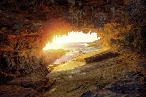 Clear Day Prints: Sunset at Admirals Arch, Flinders Chase National Park, Kangaroo Island, South Australia