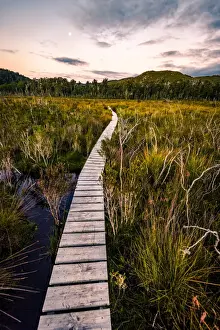 Sunset at Arthur Plains in Southwest Tasmania