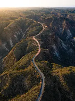 Sunset over Charles Knife Canyon in Cape Range National Park Exmouth