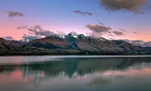 sunset over Glenorchy New Zealand