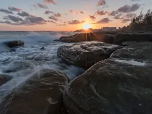 Sunset at Kings Beach, Queensland, Australia