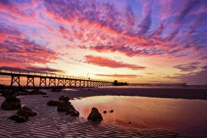 Images Dated 2008 November: Sunset at Moonta Bay, Copper Coast Region, Northern Yorke Peninsula, South Australia