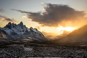 Naphak Modhiran Prints: Sunset at Tombstone mountains