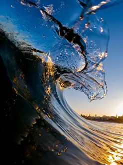 sunset wave
