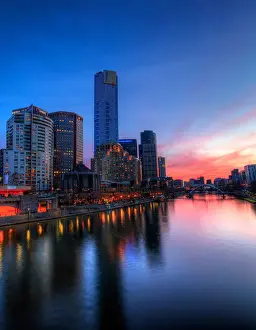 Yarra River Prints: Sunset on the Yarra, Victoria