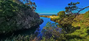 Ian Rolfe's Southern Lightscapes Prints: Sunshine on a Winter's day at Point Leo, Westernport Bay, Victoria, Australia
