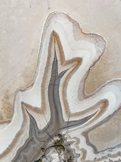 Images Dated 21st April 2024: Surreal drone image looking down on a tributary of the King River