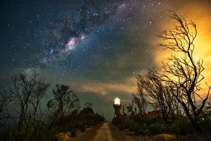 Dirt Road Prints: Surreal Milky Way