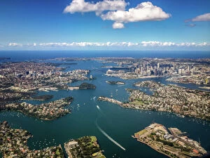 James Stone Nature Photography Collection: Sydney from the air