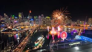 Images Dated 6th June 2015: Sydney City and Darling Harbour Firework