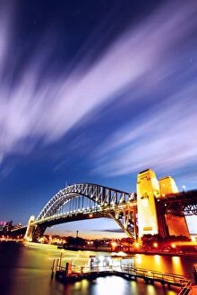 Sydney Harbour Bridge Collection: Sydney Harbor Bridge at night