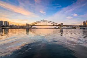 Business Finance And Industry Prints: Sydney Harbour Bridge and Opera House view from Macmahon Point