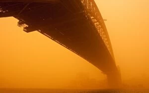 Sydney Harbour Bridge Collection: Sydney Harbour Bridge Turns Red