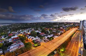 Light Trail Prints: Sydney Morning