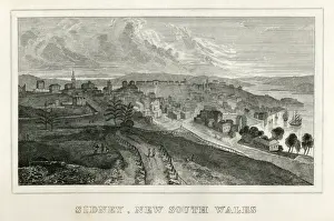 Town Prints: Sydney, New South Wales (early 19th century engraving)