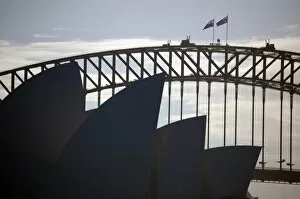 Images Dated 11th April 2014: Sydney Opera House and the Harbour Bridge
