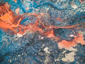 Mine tailings as seen from above, Coolgardie, Australia