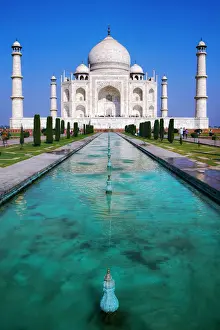 Indian Prints: Taj Mahal, Agra, India