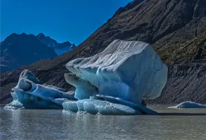 Tasman Glacial melt, Mount Cook Aoraki National Park, south Island of New Zealand