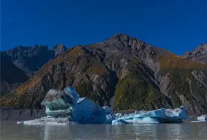 Tasman Glacial melt, Mount Cook Aoraki National Park, south Island of New Zealand