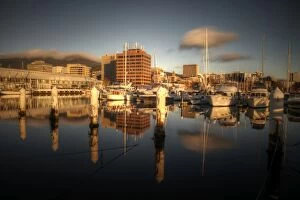 Images Dated 3rd September 2014: Tasmania Hobart harbour sunrise