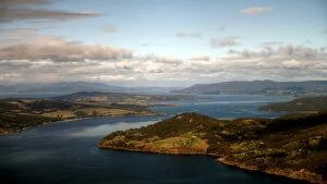 Images Dated 3rd September 2014: Tasmania landscape view from an airplane