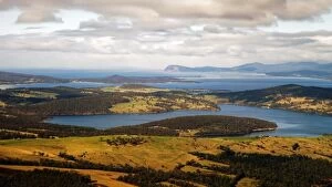 Images Dated 3rd September 2014: Tasmania landscape view from an airplane