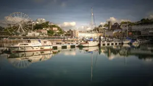 Torquay old town harbour reflections