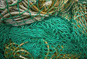 North Sea Prints: Trawler fishing chains and ropes, Shetland Island, Scotland