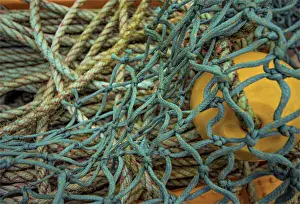 North Sea Prints: Trawler fishing chains and ropes, Shetland Island, Scotland