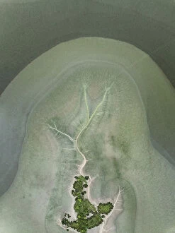 Abstract Aerial Art Collection: Tributaries from the King River shot from above, Wyndham, Western Australia, Australia