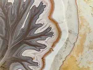 Abstract Aerial Art Prints: Tributaries from the King River shot from a drone perspective during the dry season